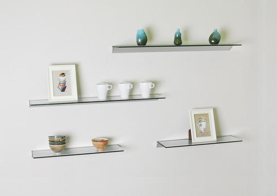 glass shelves