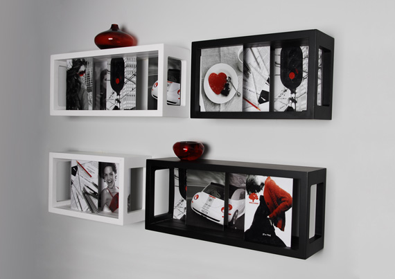 sliding photo boxes