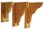 shelf brackets, wooden brackets, shelf supports, shelf corbels, wooden brackets