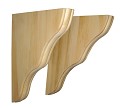 shelf brackets, wooden brackets, shelf supports, shelf corbels, wooden brackets