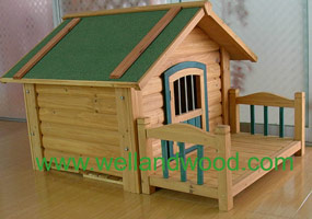Wooden dog house