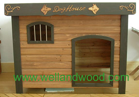 Wooden dog houses