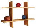 globe shelf, display shelf, cross shelf, wood shelf, pine shelf, wall shelf, decorative shelf, wall mounted shelf