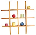 globe shelf, display shelf, cross shelf, wood shelf, pine shelf, wall shelf, decorative shelf, wall mounted shelf